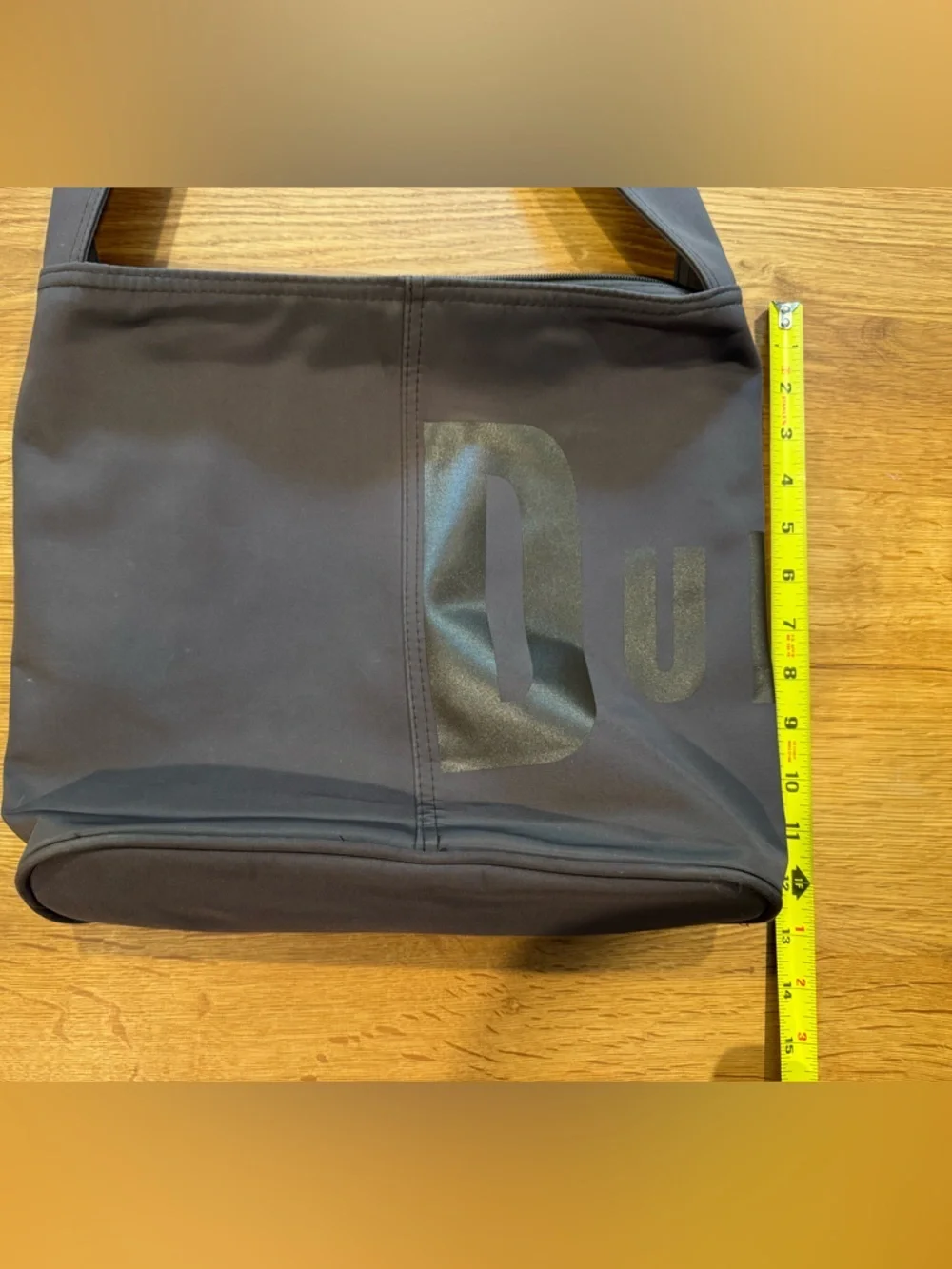 Vintage Duffy Dark Brown Logo Shoulder Tote Bag | Interior Pocket | ~12”x12”